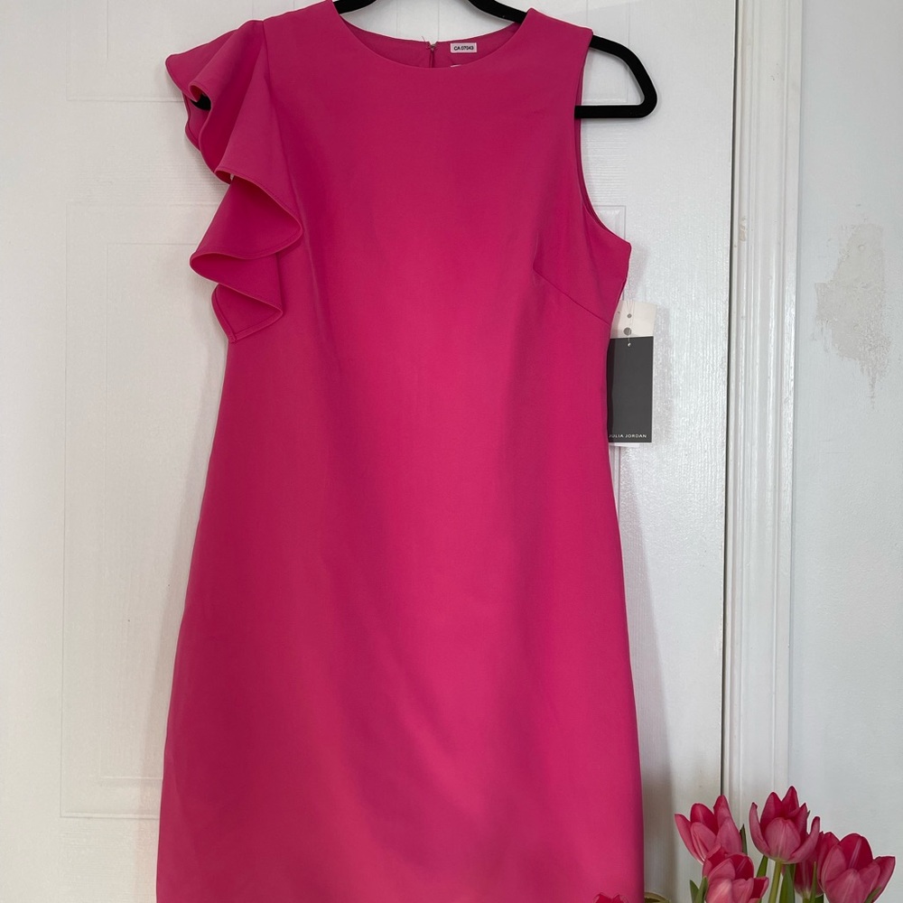 Julia Jordan One Shoulder Pink Dress